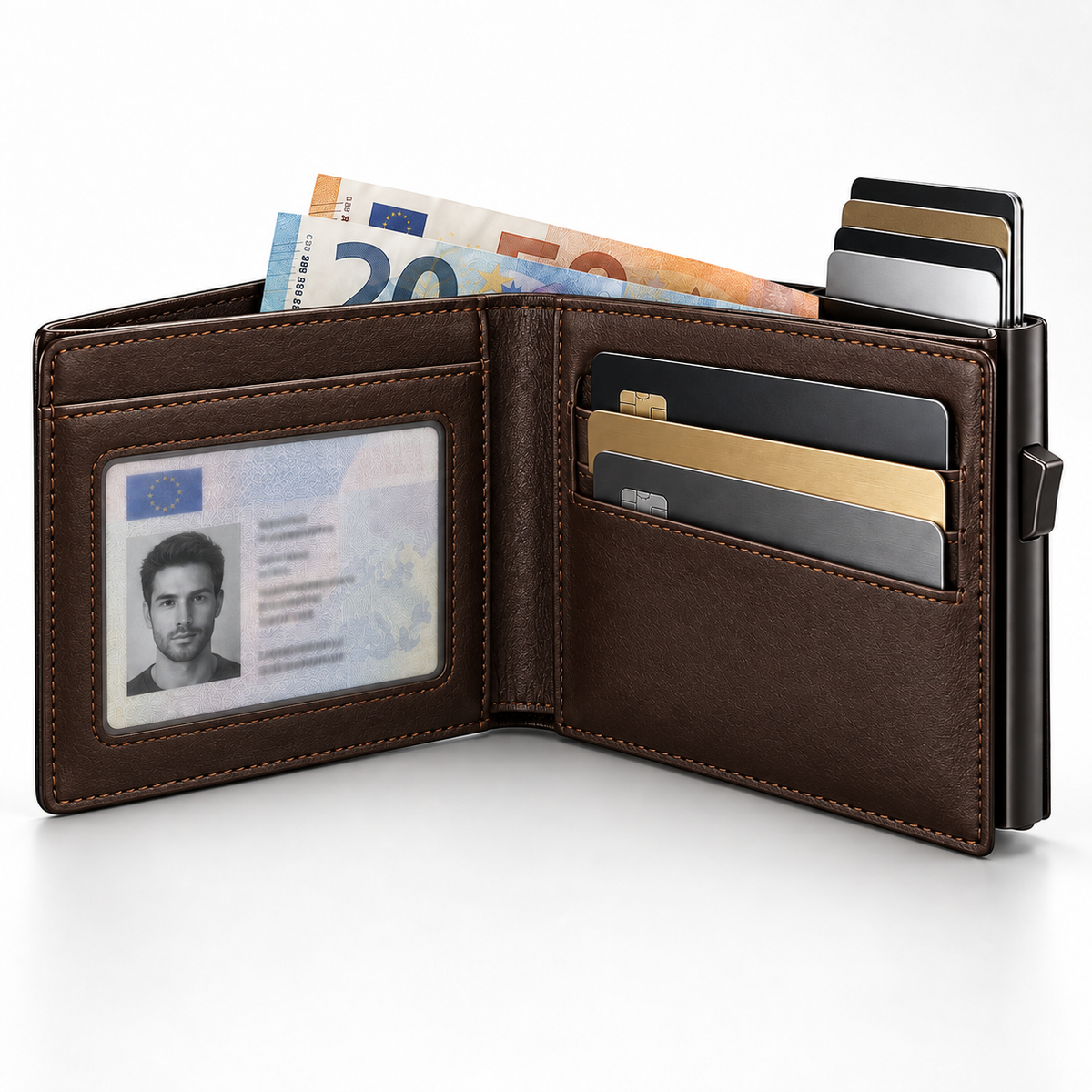 VaultPro Apex™ – Cartera Inteligente RFID de Acceso Rápido