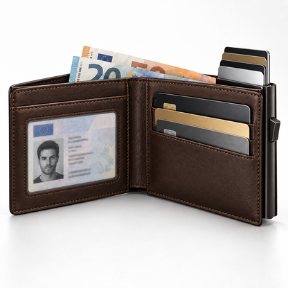 VaultPro Apex™ – Cartera Inteligente RFID de Acceso Rápido
