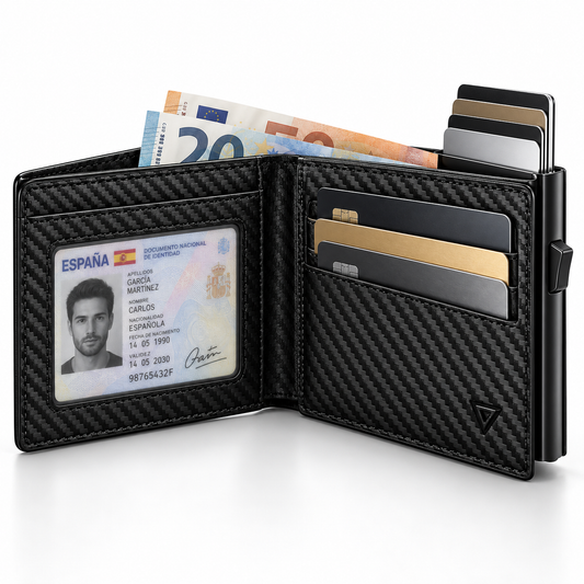 VaultPro Apex™ – Cartera Inteligente RFID de Acceso Rápido